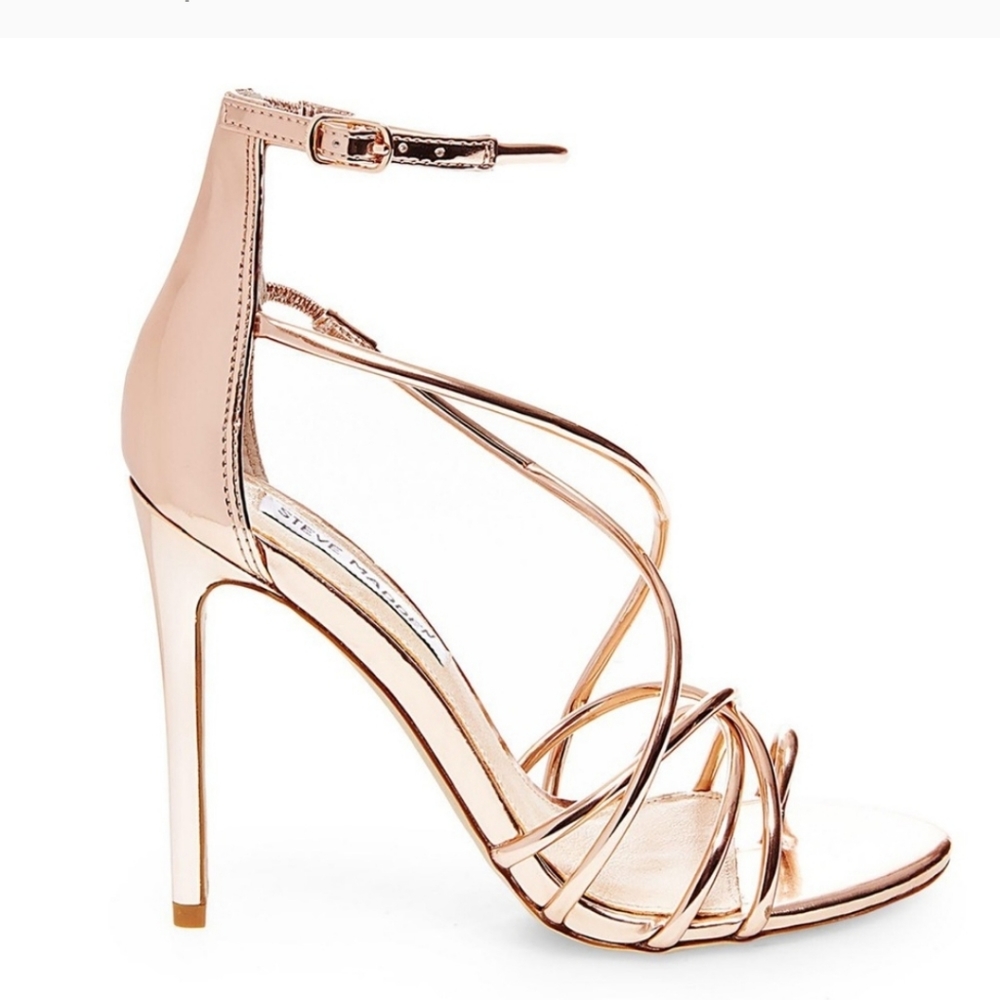 Sexy Steve Madden Satya Rose Gold Strappy heels size 6